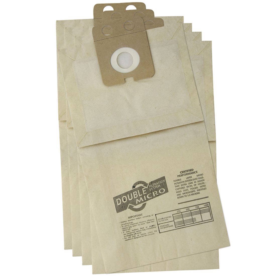 sdb251.jpg Paper Vacuum Bags For Nilfisk GD1000, GD1005, GD1010, HDS1005 Tub Vacuums (1x5) - Image 1