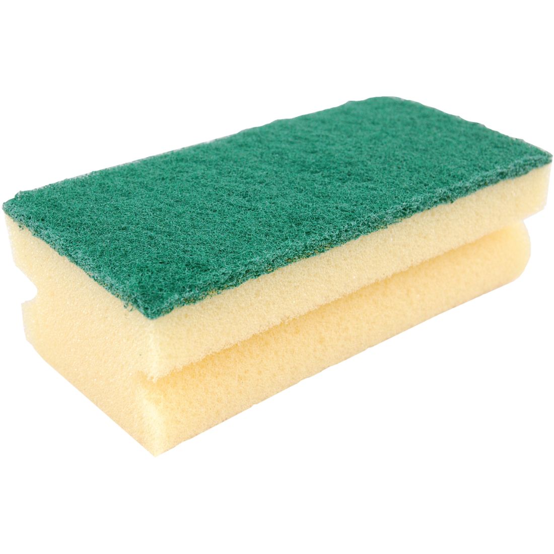 spcagn-1.jpg CleanSource® Industrial Finger Grip Green Sponge Scourers (1x10) - Image 1