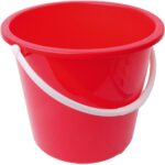 CleanSource® 10 Litre Round Plastic Bucket Red