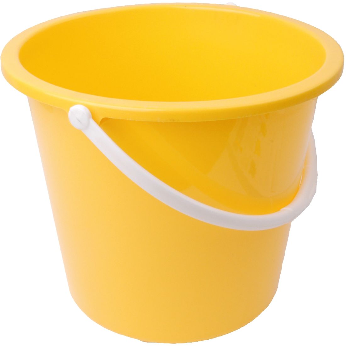 uhbyl10-1.jpg CleanSource® 10 Litre Round Plastic Bucket Yellow - Image 1