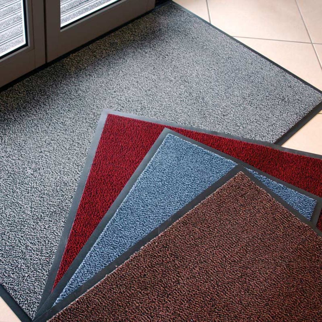 vynaplush-entrance-mat.jpg MegaMats™ Plush-Vinyl Carpet Top Floor Mat (Various Sizes & Colours) - Image 1