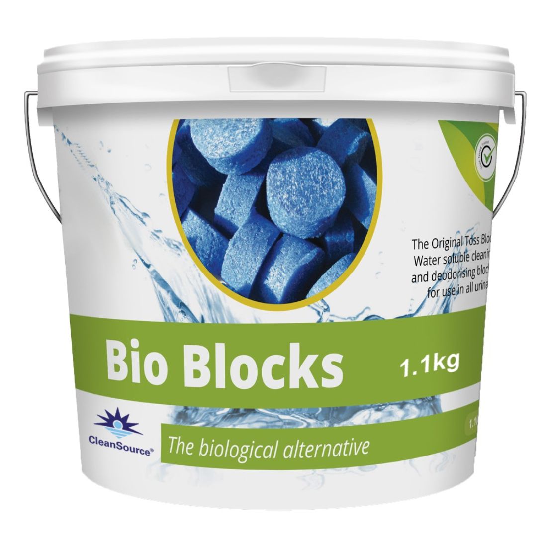 w42.jpg CleanSource® BIO BLOCKS Biological Urinal Blocks 1.1Kg Bucket - Image 1