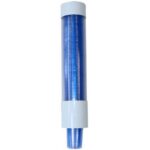 White Plastic Flip-Top Cup Dispenser - Image 3