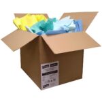 CleanSource® Bulk Box of Coloured Non-Woven Cloths (Mixed) 5Kg
