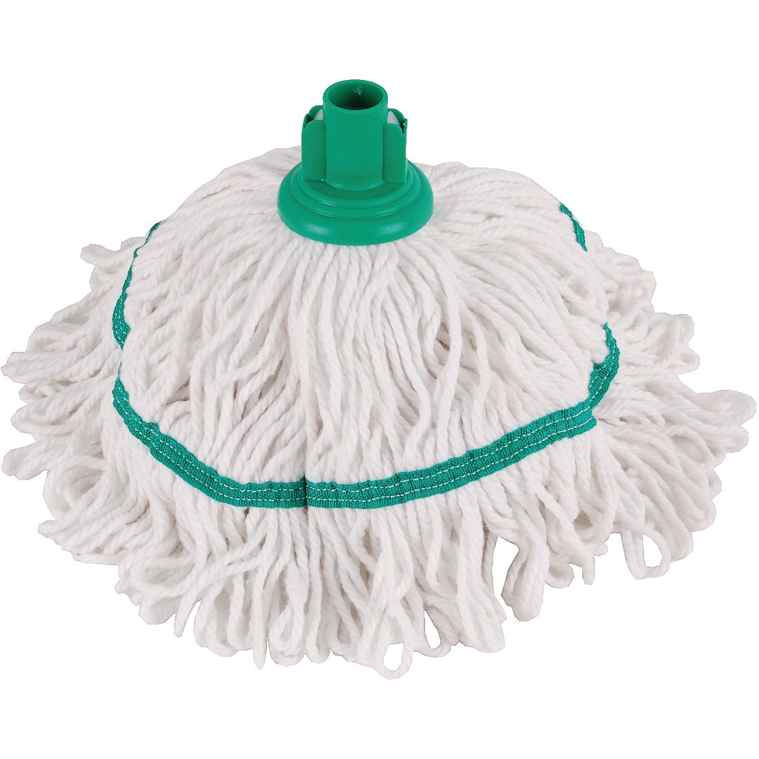 ylgn25.jpg CleanSource® (200g) Rewashable Hygiene Socket Mop Head Green - Image 1